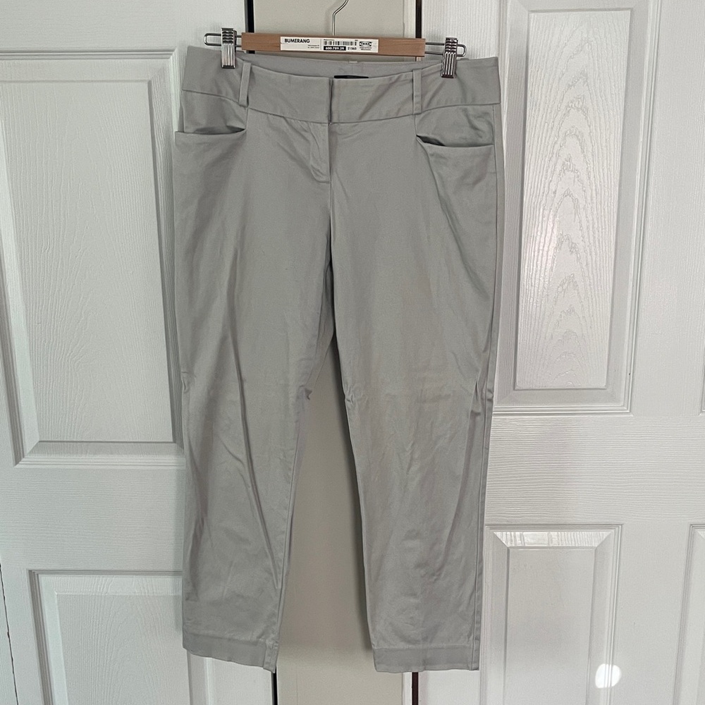 The Limited Light Gray/Khaki Cropped Pants